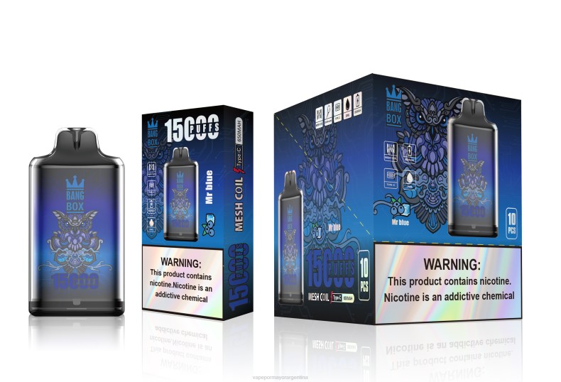 Vape Por Mayor Argentina - Bang Box s1-15000 bocanadas señor azul 8B60109