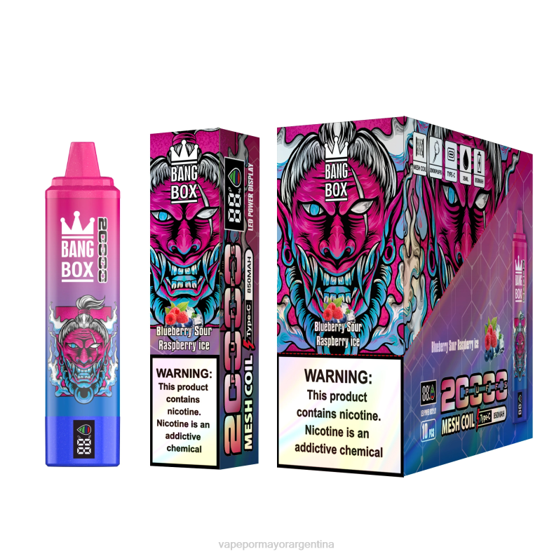 Vape Recargable - Bang Box 20000 arándano frambuesa agria hielo 8B6055