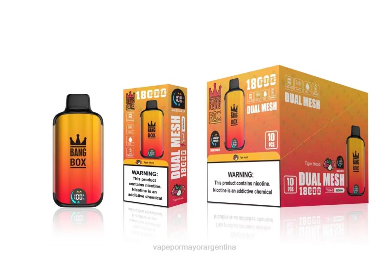 Vapeo Al Por Mayor - Bang Box 18000 bocanadas sangre de tigre 8B6094