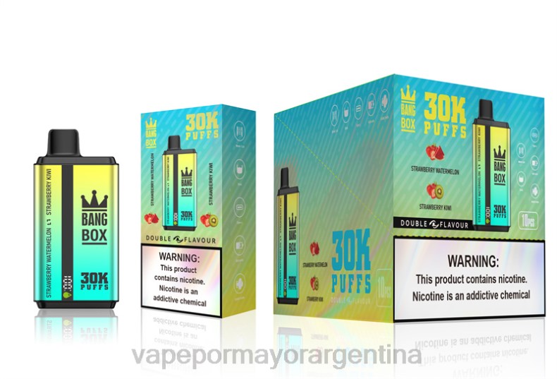 Vapeo Al Por Mayor - Bang Box 30000 inhalaciones de dos sabores. sandía fresa y kiwi fresa 8B6064