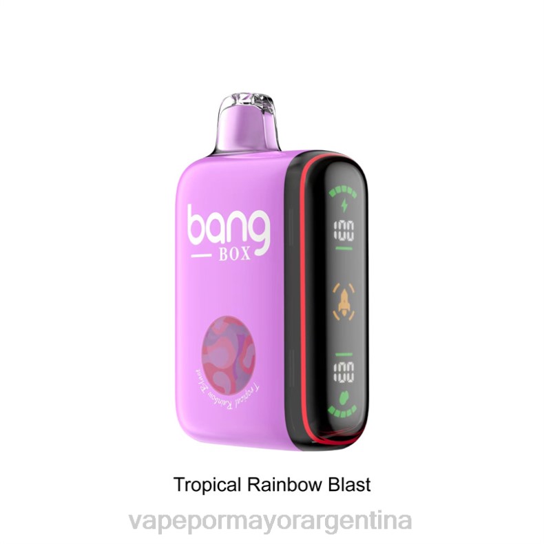 Vapeo Al Por Mayor - Bang Box Pantalla de potencia inteligente de 9000-18000 inhalaciones explosión del arco iris tropical 8B6036