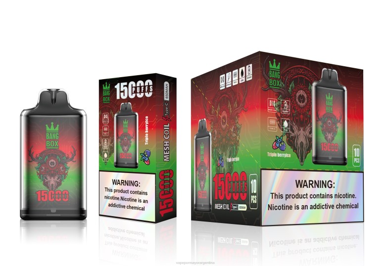 Vapeo Al Por Mayor - Bang Box s1-15000 bocanadas hielo de triple baya 8B60104
