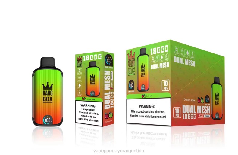Venta De Vaporizadores Al Por Mayor - Bang Box 18000 bocanadas manzana doble 8B6093