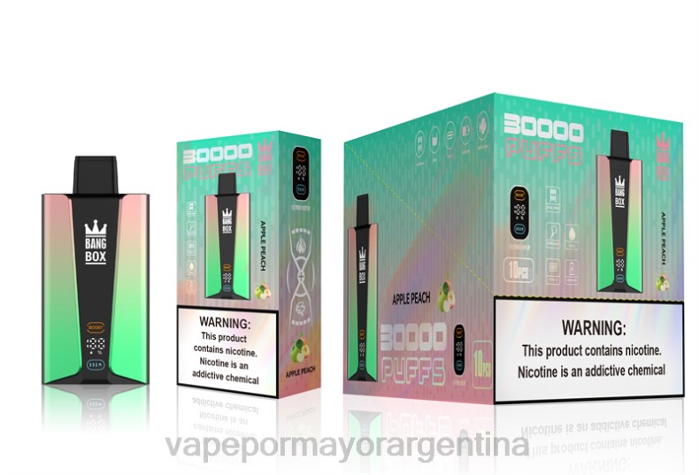 Venta De Vaporizadores Al Por Mayor - Bang Box Pantalla inteligente de 30000 inhalaciones durazno manzana 8B6083