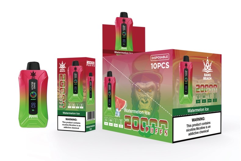 Distribuidor Vapeo Al Por Mayor - Bang Beach vape elegante de la pantalla de 20000 soplos hielo de sandia 8B607