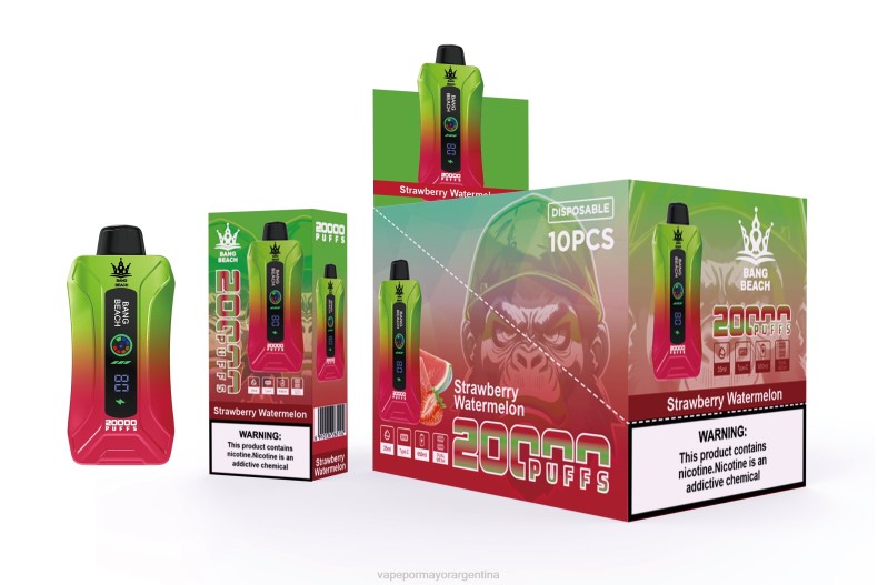 Vaporizador Al Por Mayor - Bang Beach vape elegante de la pantalla de 20000 soplos sandia fresa 8B603