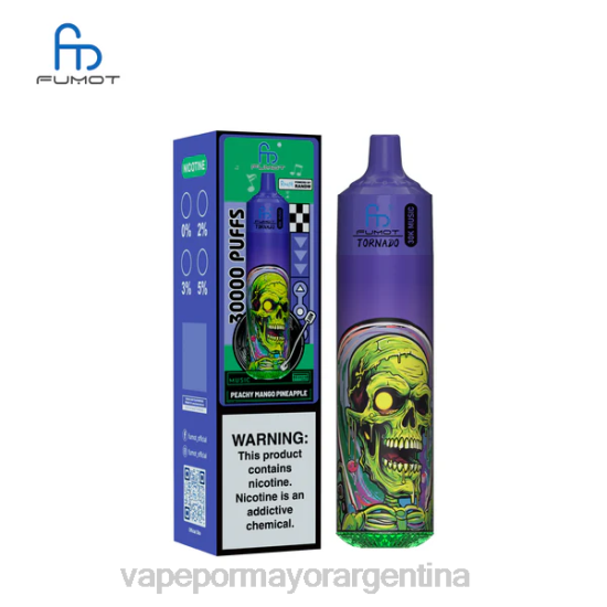 Vape Por Mayor Argentina - Fumot Tornado música de 30k piña y mango color durazno 244N21