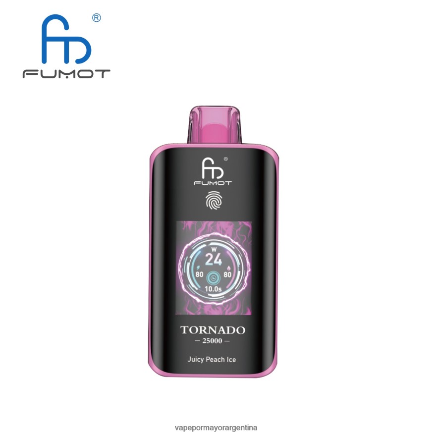 Distribuidor Vapeo Al Por Mayor - Fumot Tornado 25000 vaporizadores desechables jugoso hielo de durazno T8PP447