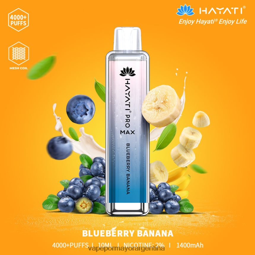 FDLPBF192 plátano arándano - Vaporizador Desechable Al Por Mayor Hayati Pro Max 4000