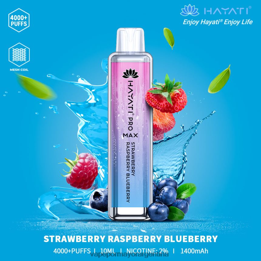 FDLPBF195 fresa frambuesa arándano - Distribuidor Vapeo Al Por Mayor Hayati Pro Max 4000