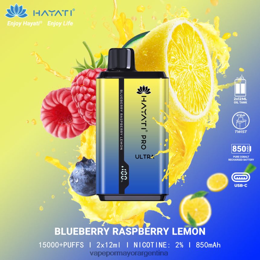 FDLPBF202 arándano frambuesa limón - Vaporizador Desechable Al Por Mayor Hayati Pro Ultra