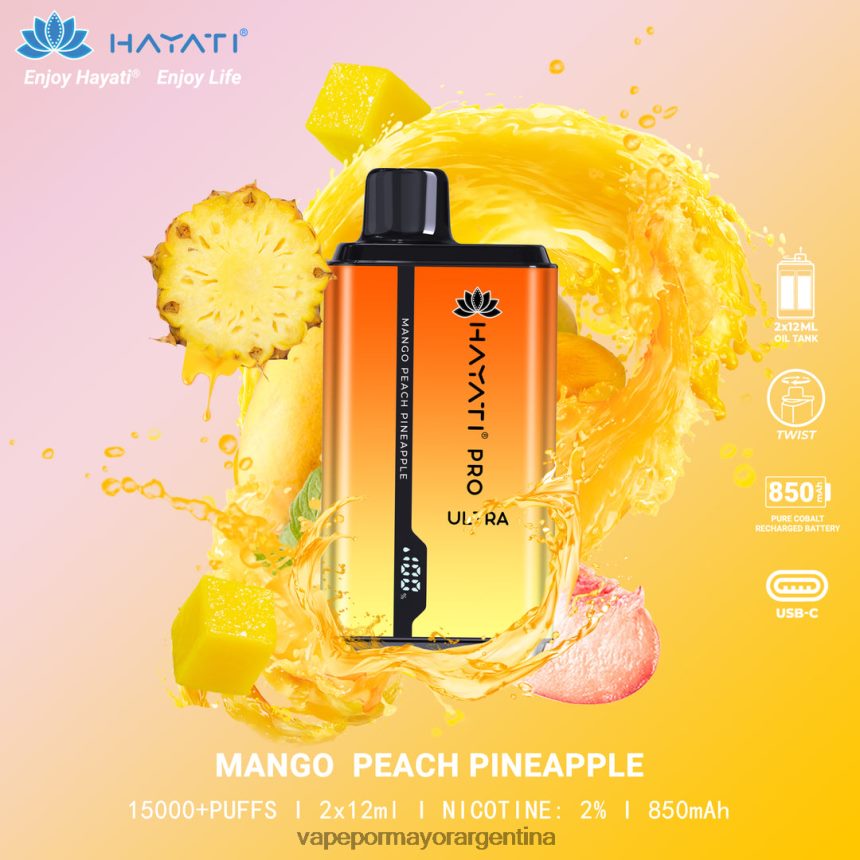 FDLPBF209 mango durazno piña - Vape Por Mayor Argentina Hayati Pro Ultra