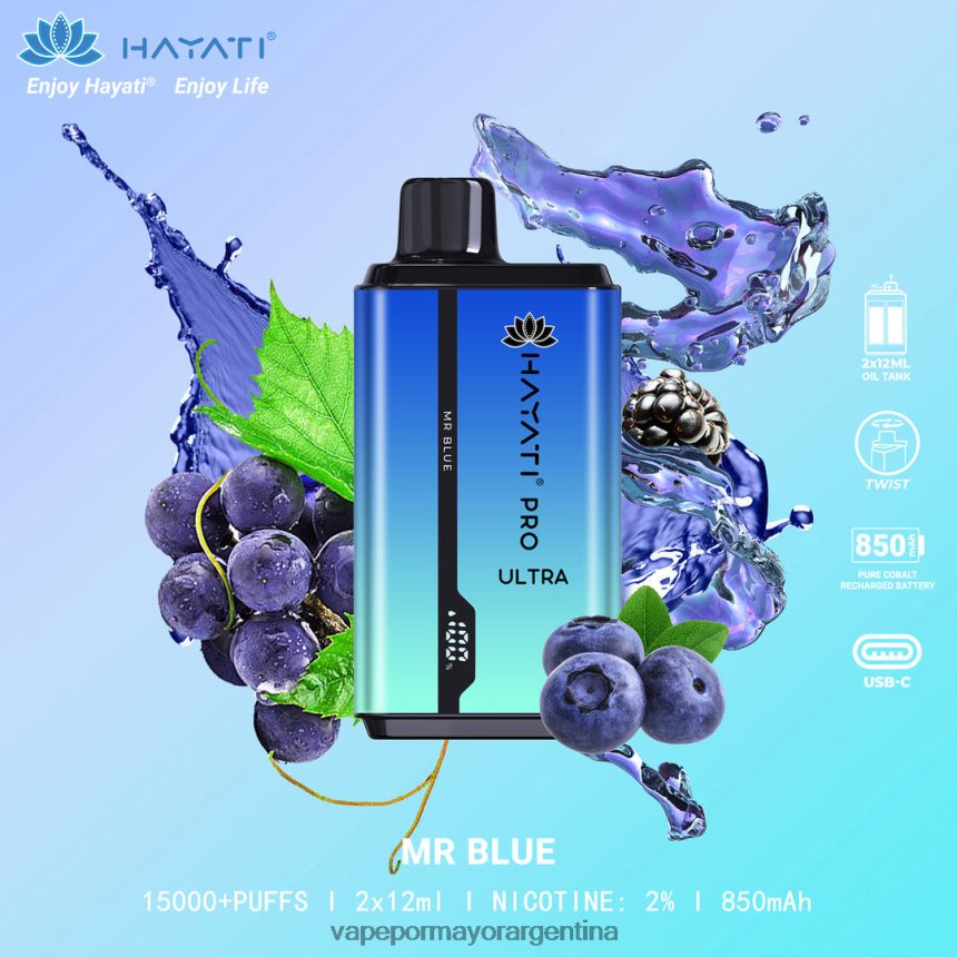 FDLPBF212 señor azul - Vaporizador Desechable Al Por Mayor Hayati Pro Ultra