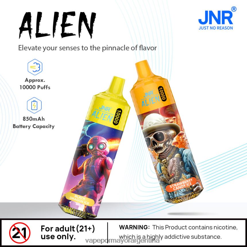FDLPBF642 manzana doble - Vaporizador Desechable Al Por Mayor JNR ALIEN