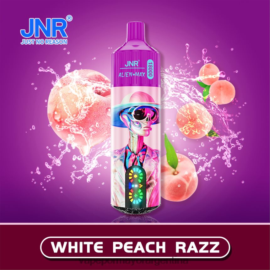 FDLPBF562 razz de durazno blanco - Vaporizador Desechable Al Por Mayor JNR ALIEN MAX