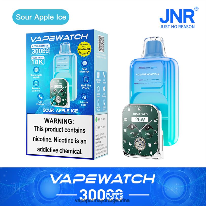 PV0DZR5 JNR reloj vapeador hielo de manzana agria - Vape Outlet