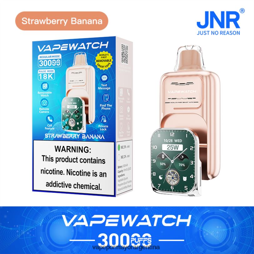 PV0DZR7 JNR reloj vapeador plátano fresa - Vape Online Shopping
