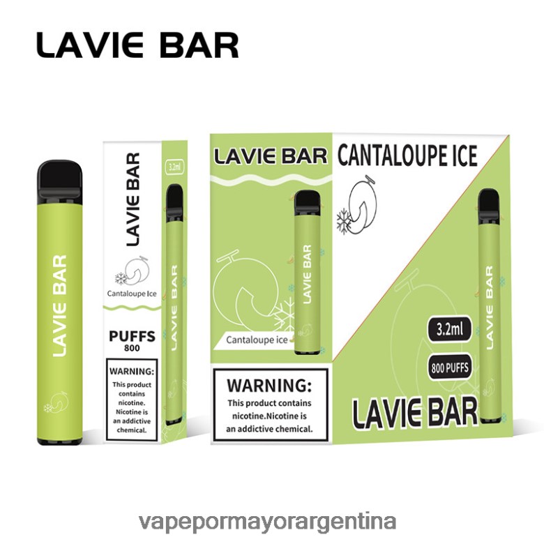 Distribuidor Vapeo Al Por Mayor - LAVIE BAR 800 bocanadas 04HZV0317 hielo de melón