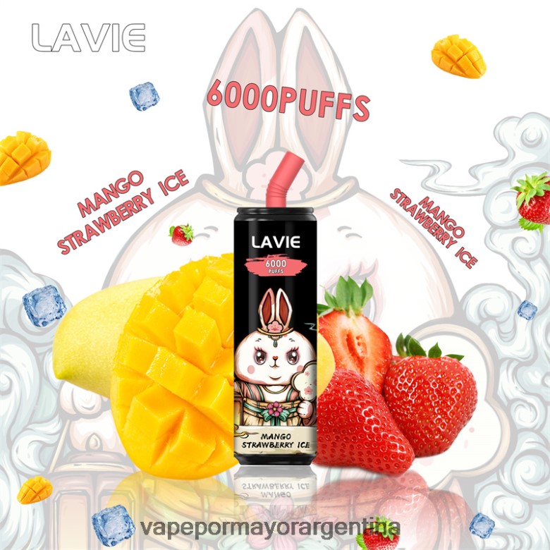 Vaporizador Al Por Mayor - LAVIE Coke BAR 6000 bocanadas 04HZV0273 hielo de fresa y mango