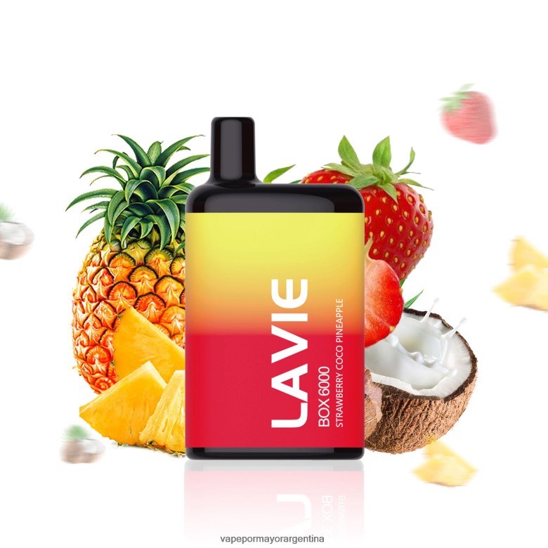 Venta De Vaporizadores Al Por Mayor - LAVIE BOX 6000 bocanadas 04HZV0205 fresa coco piña