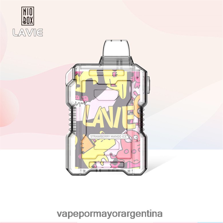 Vape Recargable - LAVIE NIO BOX 9000 bocanadas 04HZV0190 hielo de fresa y mango