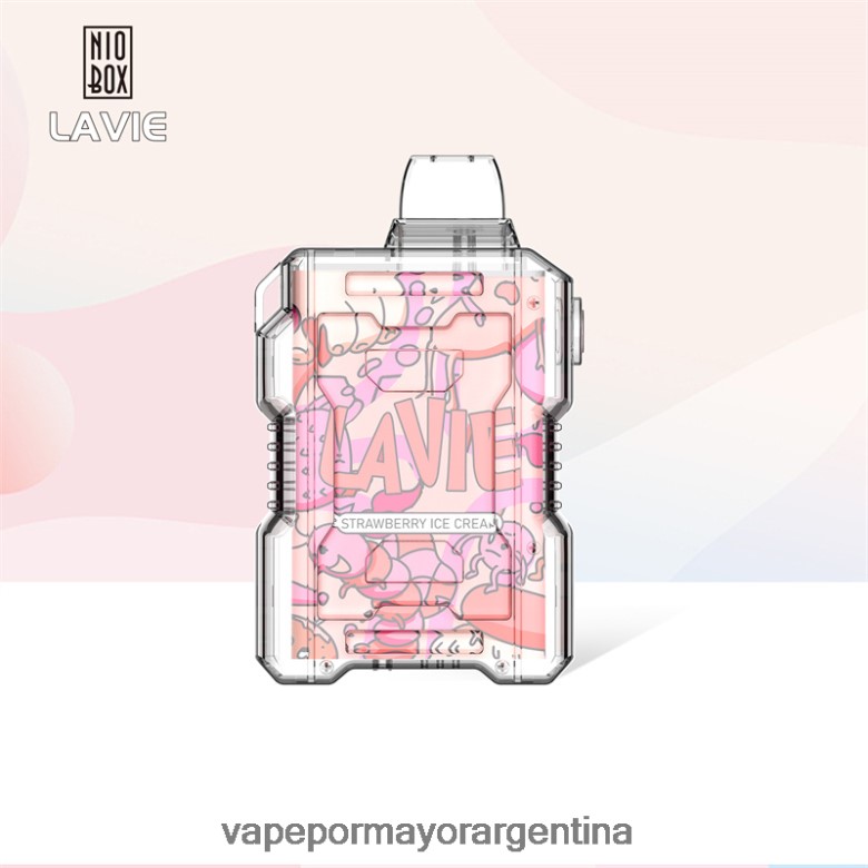 Vapeo Al Por Mayor - LAVIE NIO BOX 9000 bocanadas 04HZV0196 helado de fresa