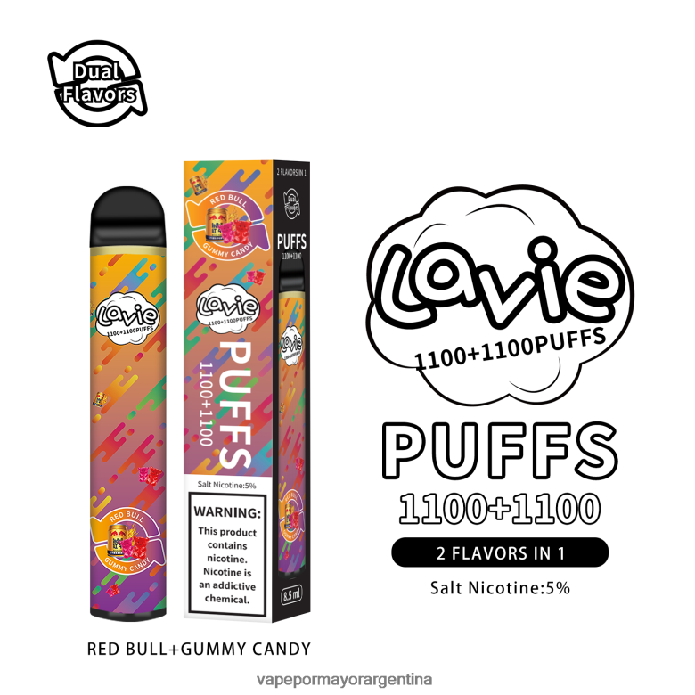 Productos De Vapeo Al Por Mayor - LAVIE BAR Switch 2200 bocanadas 04HZV0299 toro rojo/caramelo de goma