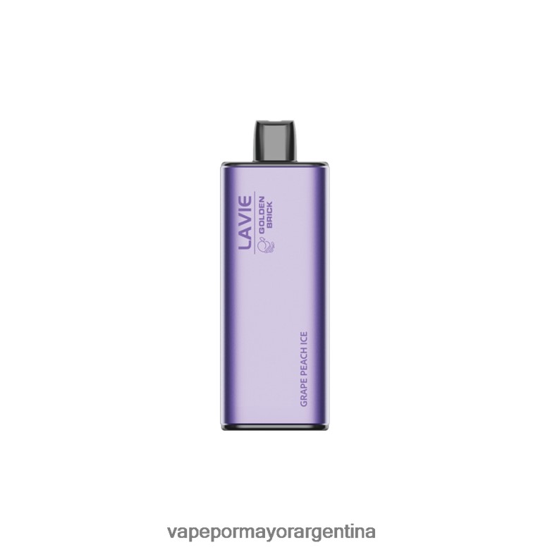 Vape Recargable - LAVIE GOLDEN BRICK 10000 bocanadas 04HZV060 hielo de durazno uva