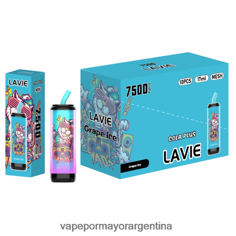 Vaporizador Desechable Al Por Mayor - LAVIE Cola Plus 7500 bocanadas 04HZV0254 hielo de uva