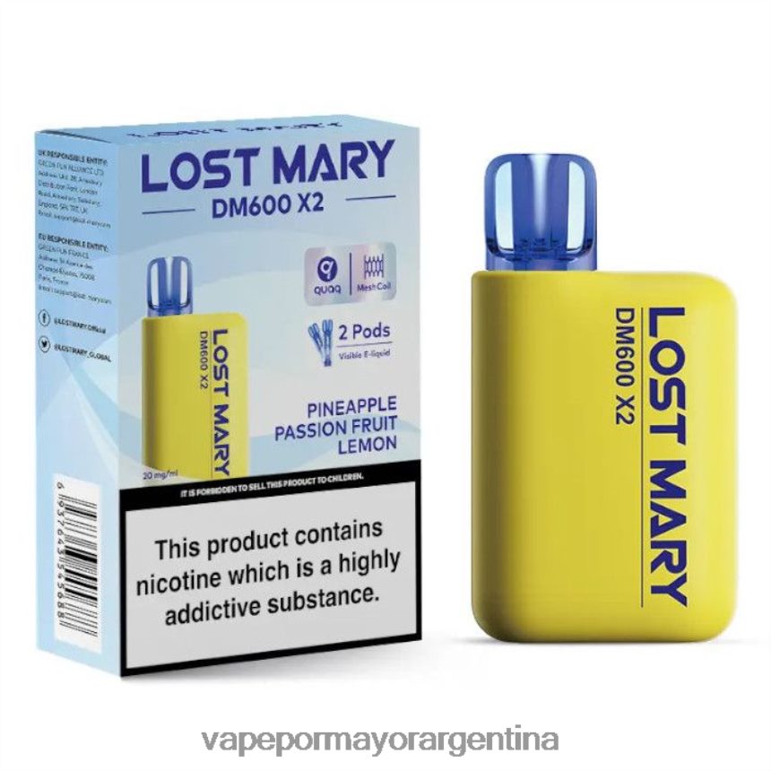 FDLPBF478 piña maracuyá limón - Vape Recargable LOST MARY DM600 X2
