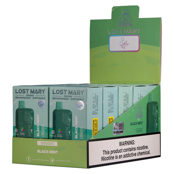 FDLPBF106 menta negra - Tienda De Vapeo Al Por Mayor LOST MARY OS5000