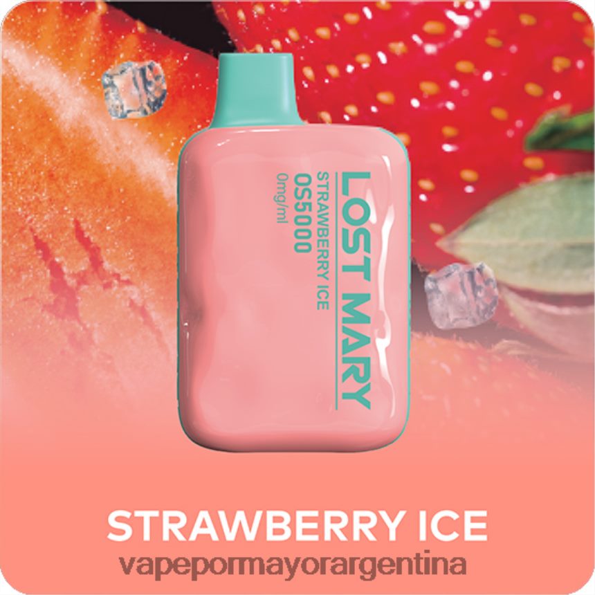 hielo de fresa
