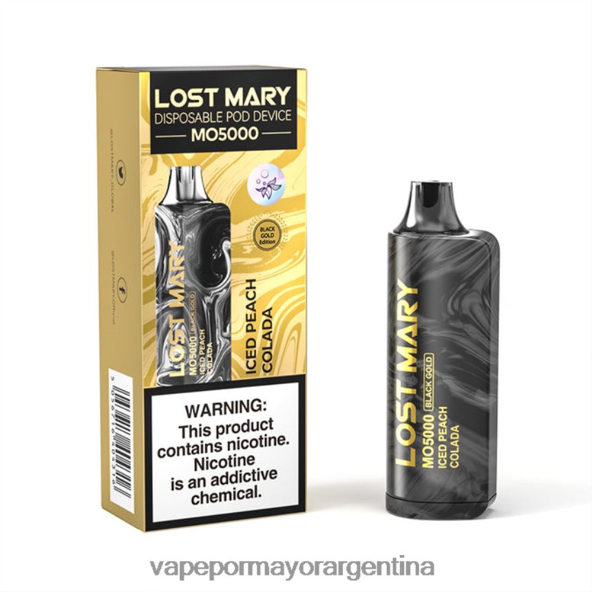 FDLPBF345 colada helada de durazno - Distribuidor Vapeo Al Por Mayor LOST MARY MO5000 oro negro 10ml