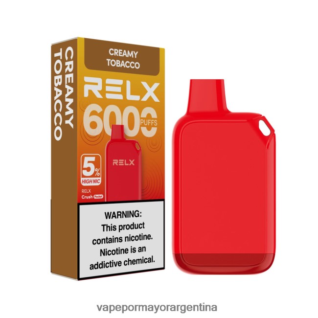 Tienda De Vapeo Al Por Mayor - RELX Crush Pocket 6000 5% alto nic tabaco cremoso L0V46028
