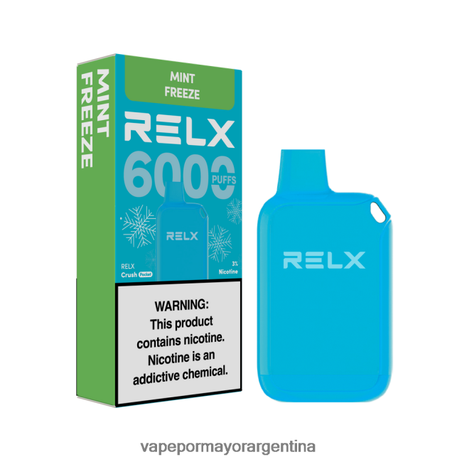 Vape Argentina - RELX Crush Pocket 6000 helado congelación de menta L0V46012