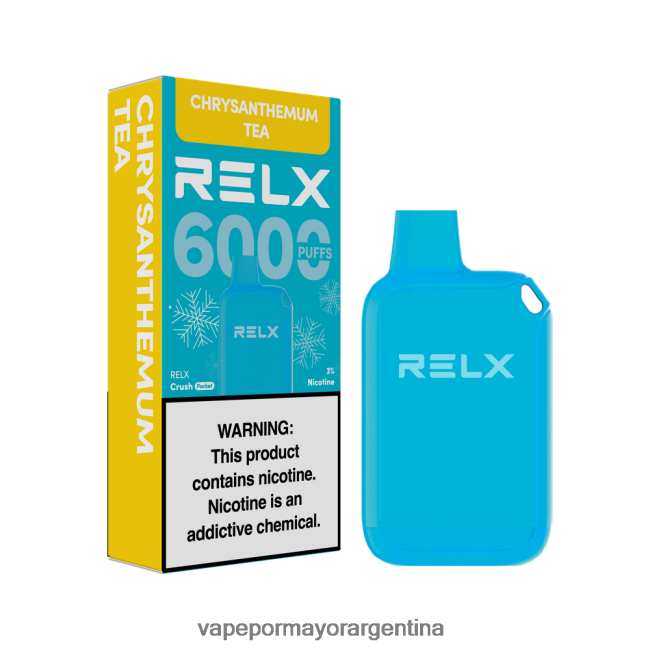Vape Por Mayor Argentina - RELX Crush Pocket 6000 helado té de crisantemo L0V46021