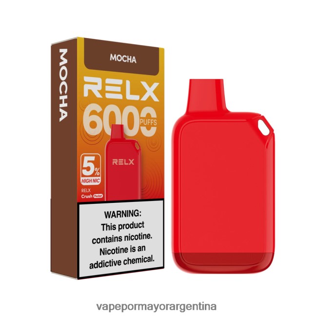 Venta De Vaporizadores Al Por Mayor - RELX Crush Pocket 6000 5% alto nic moca L0V46025