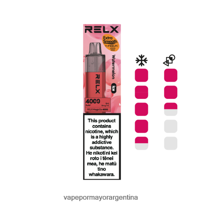 Distribuidor Vapeo Al Por Mayor - RELX MagicGo 4000 vaporizadores desechables sandía (hielo) L0V4607