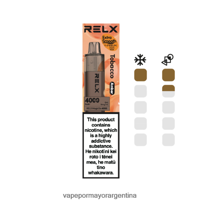 Venta De Vaporizadores Al Por Mayor - RELX MagicGo 4000 vaporizadores desechables tabaco (ámbar) L0V4605