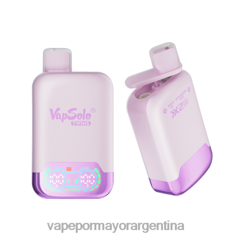 Vape Argentina - Vapsolo TWINS vaporizador desechable hielo de uva y kiwi fresa 62624122