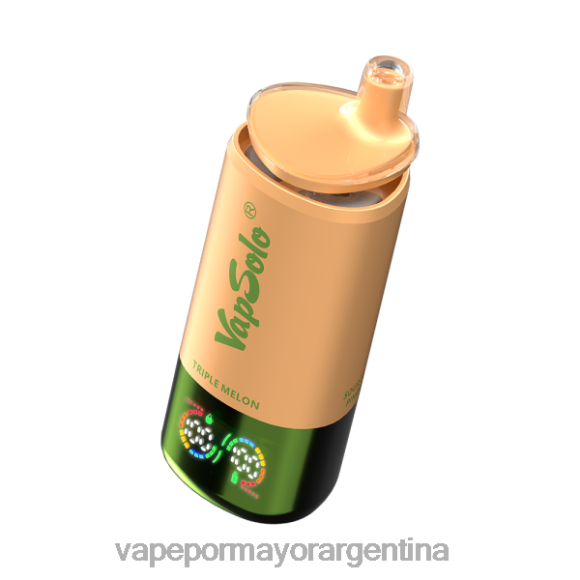 Vapeo Al Por Mayor - VapSolo Triple 30000 bocanadas P6RJF6 fresa, frambuesa, melón triple y piña con mango agrio