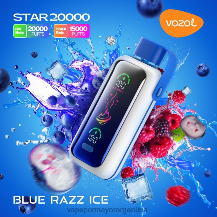 Vaporizador Desechable Al Por Mayor - VOZOL STAR 20000 Z2TH84 hielo azul
