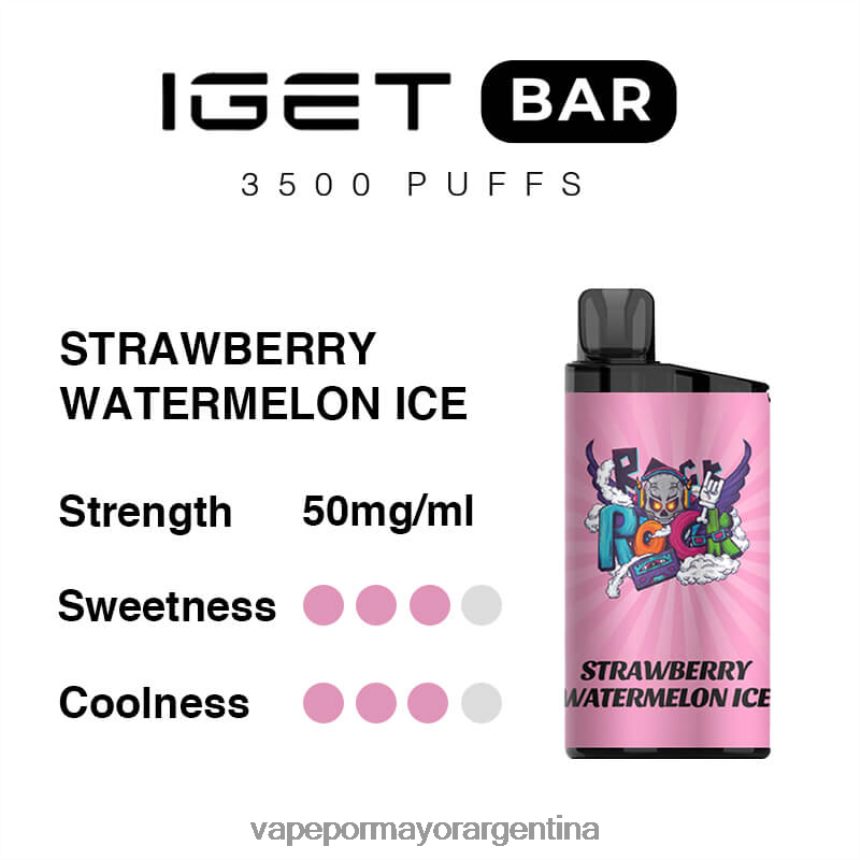 FDLPBF89 hielo de sandia fresa - Vape Por Mayor Argentina IGET BAR 3500 5% nicotina