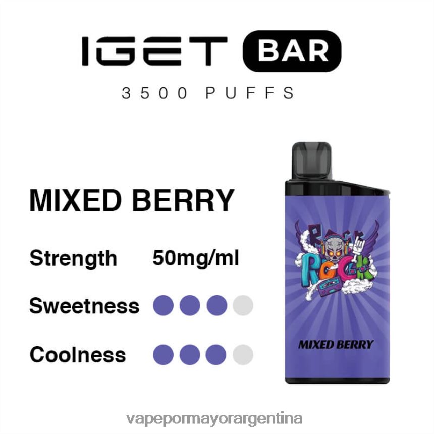 FDLPBF94 mezcla de baya - Vapeo Al Por Mayor IGET BAR 3500 5% nicotina