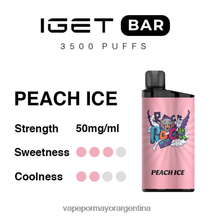 FDLPBF95 hielo de durazno - Distribuidor Vapeo Al Por Mayor IGET BAR 3500 5% nicotina