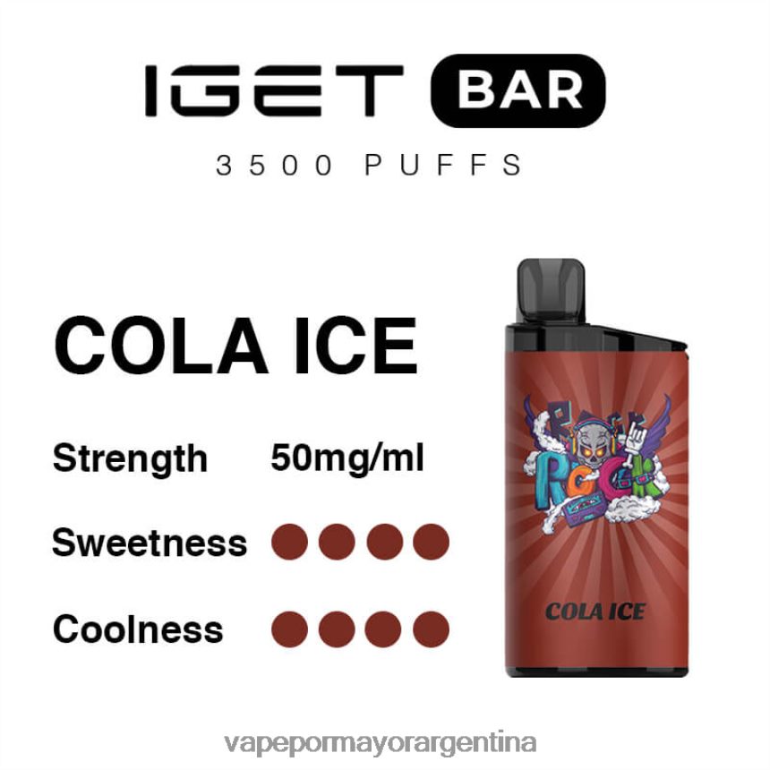 FDLPBF96 hielo de cola - Tienda De Vapeo Al Por Mayor IGET BAR 3500 5% nicotina